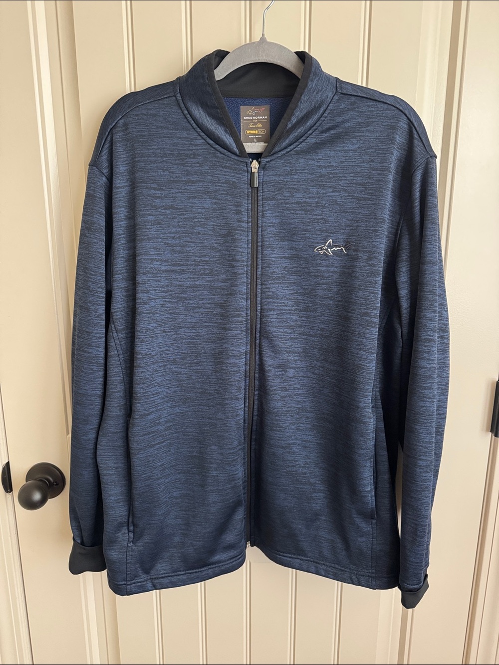 Greg Norman for Tasso Elba Men's Navy Full-Zip Jacket